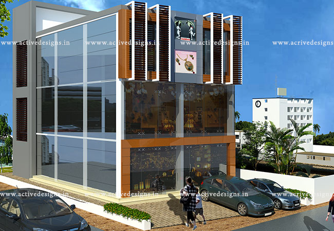 Interior design for G+2 Commercial - Mr.Joseph at Mulunthurthy