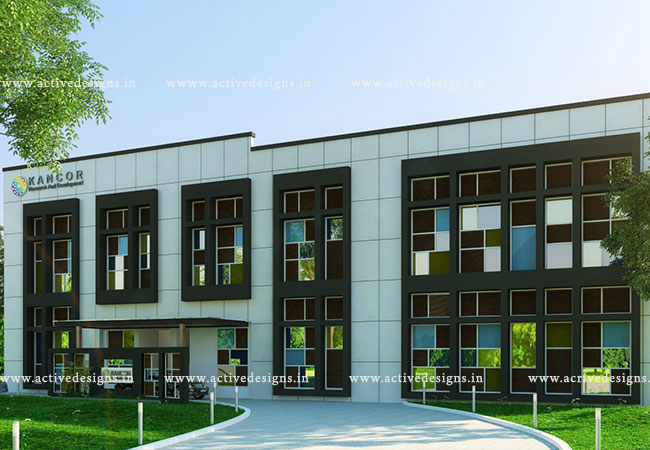 Interior design for Commercial - Kancor at Angamaly